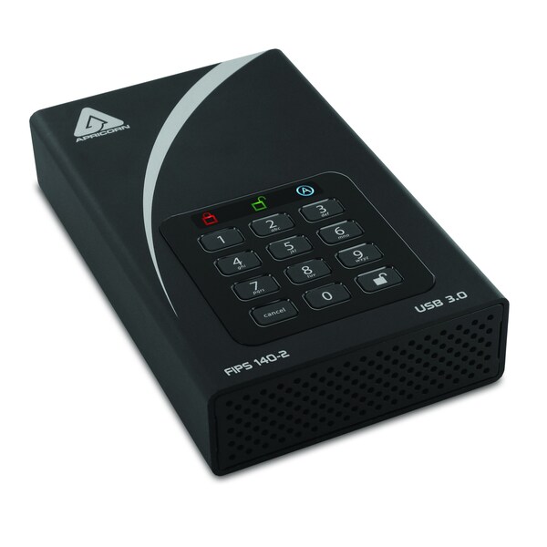 Apricorn 12Tb Aegispdlck Dtscr Usb3 Hd - ADT-3PL256F-12TB