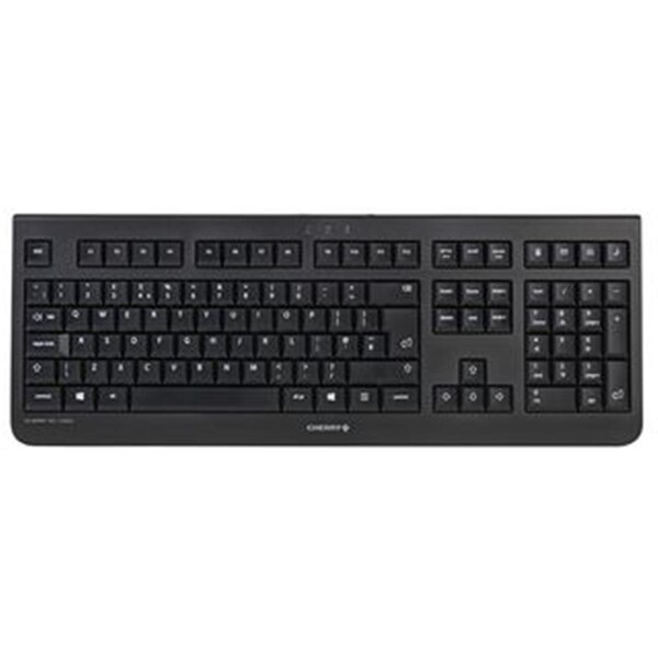 Cherry Nrnc Quiet Key Abrasion Resistant UK English Keyboard, Black - JK-0800GB-2