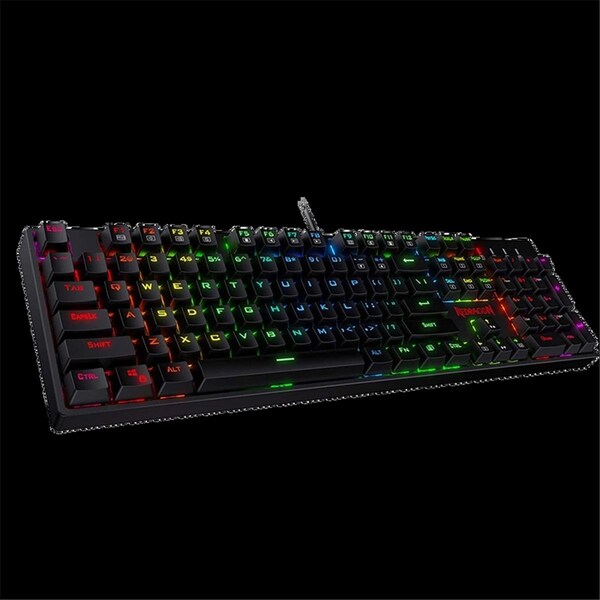 Redragon Surara LED Backlit Mechanical Gaming Keyboard with 104 Keys Tactile Blue Switches - K582RGB