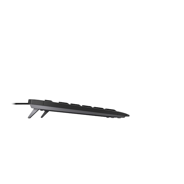 Cherry Corded-Black, 18, Ultraslim, Us Intl 104 Layout W/ 10 Additional - JK-8500EU-2
