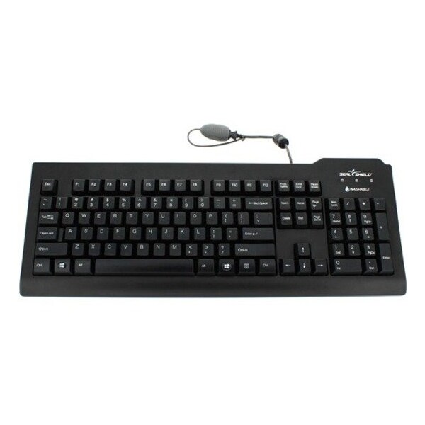 Sealshield Silver Seal Medical Grade Keyboard - Dishwasher Safe & Antimicrobial - SSKSV208PL