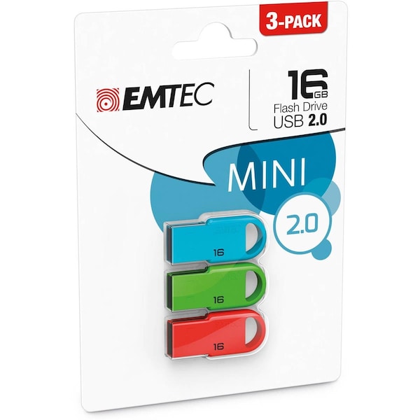 Betterbattery Flash Drive - 16GB USB2.0 D252 Mini - BE278288