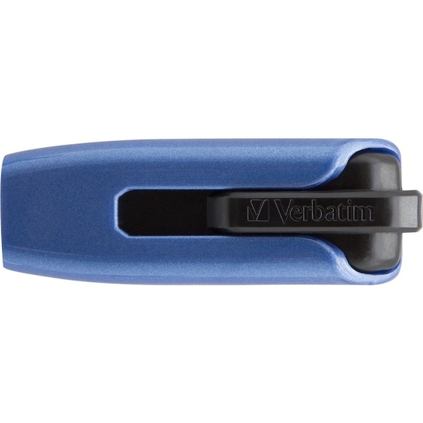 Verbatim Americas V3 MAX USB 3.0 Drive, 128GB, Blue/Black - 49808