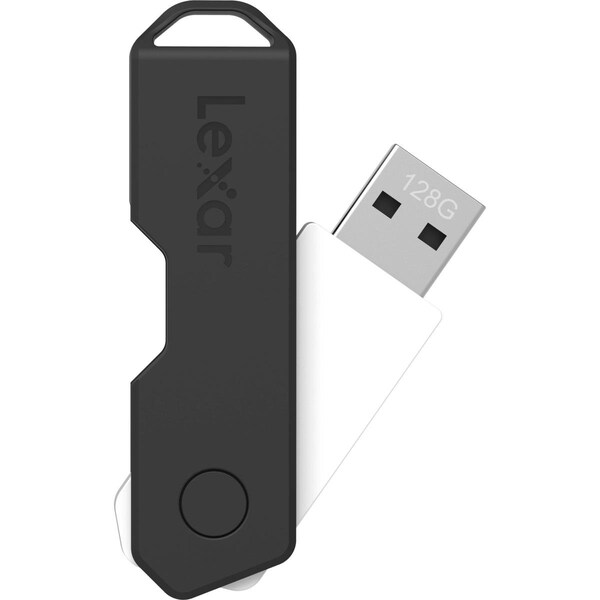 Awesome Audio 128GB Jumpdrive Twistturn2 USB 2.0 Flash Drive - Black - AW3337129