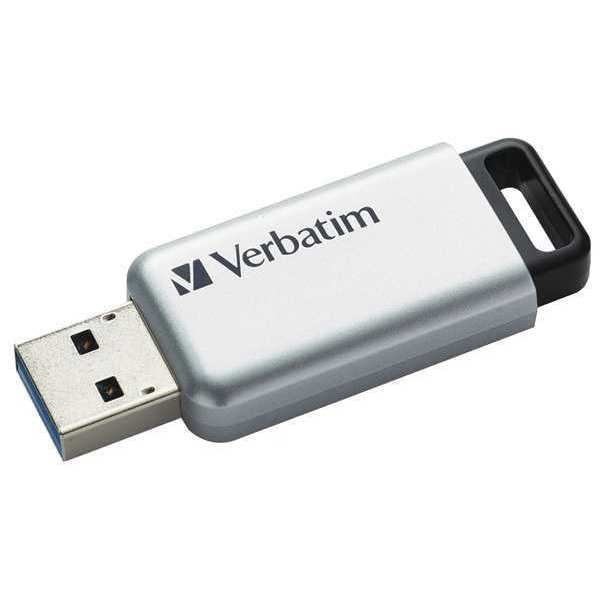 Verbatim Store n Go USB 3.0 Flash Drv, 16GB, Silver - VER98664