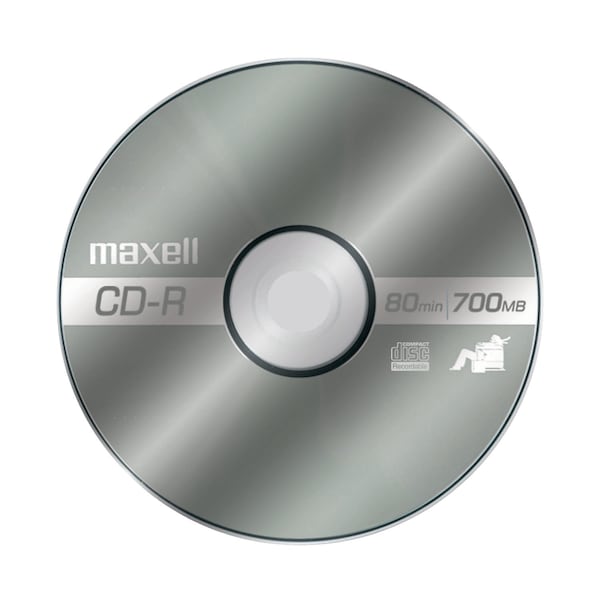 Maxell CD-R700 CD-R WRITE ONCE 700MB/UP TO 80MIN RECORDING 25PK SPINDLE, 25PK - 648445