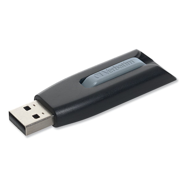 Verbatim Store 'n' Go V3 USB 3.0 Drive, 8 GB, Black/Gray - 49171