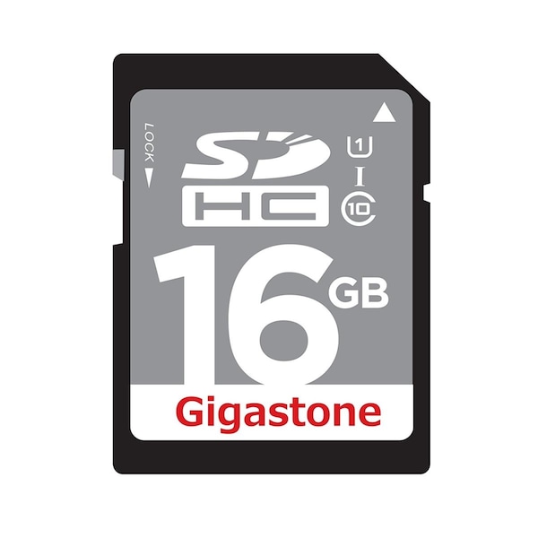 Dane Electric GS-SDHCU116G-R Gigastone 16GB Class 10 UHS-1 SDHC Memory Card Up to 45MBs - 3503331