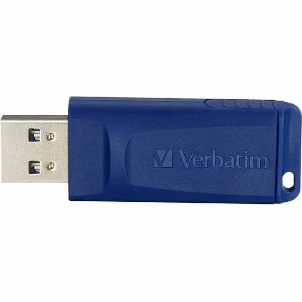 Verbatim Americas USB Flash Drive, 64BG, 2/5"Wx2-1/4"Lx3/4"H, BE - 98658