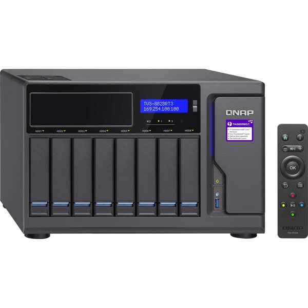 Qnap Qnap Ultra-High Speed 8 Bay, TVS-882BRT3-ODD-i5-16G-US - TVS-882BRT3-ODD-I5-16G-US