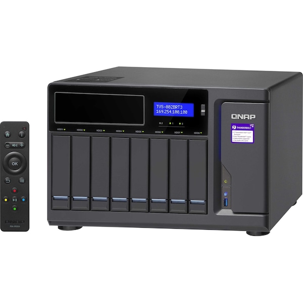 Qnap Qnap Ultra-High Speed 8 Bay, TVS-882BRT3-ODD-i5-16G-US - TVS-882BRT3-ODD-I5-16G-US