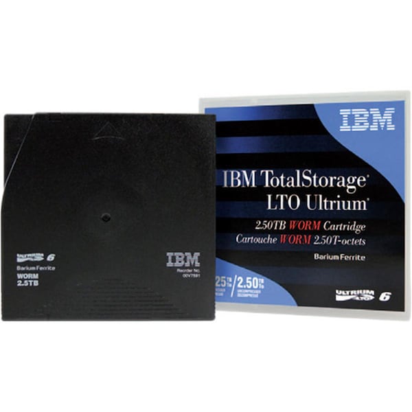 Ibm 2.5-6.25 TB Ultrium LTO-6 Worm Data Cartridge - Barium Ferrite - 00V7591