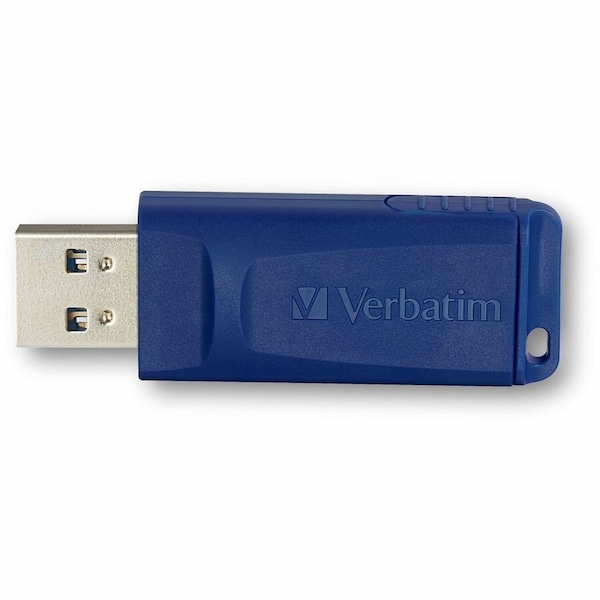 Verbatim Americas USB Drive, Capless, 16GB, Blue - 97275