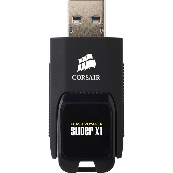 Corsair Flash Voyager Slider X1 64GB - 64 GB - USB 3.0 - 130-MB/s Read Speed - 5 Year Warranty - CMFSL3X1-64GB
