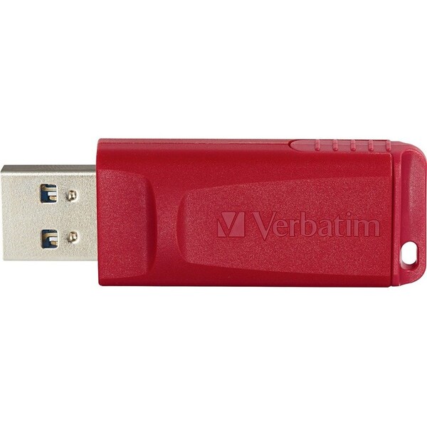 Verbatim Americas Store-N-Go USB Drive, 128GB, Red - 98525