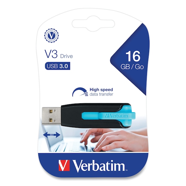 Verbatim Store n Go V3 USB 3.0 Drive, 16GB - VER49176