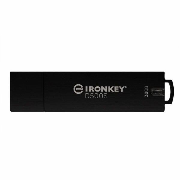 Kingston IronKey D500S 32GB USB 3.2, Gen 1 Type A Flash Drive - IKD500S/32GB