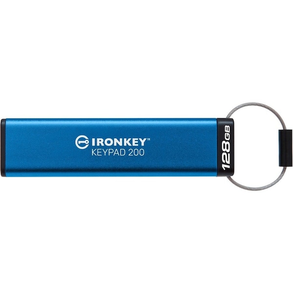 Kingston Keypad 200 128GB USB 3.2, Gen 1 Type A Flash Drive - IKKP200/128GB