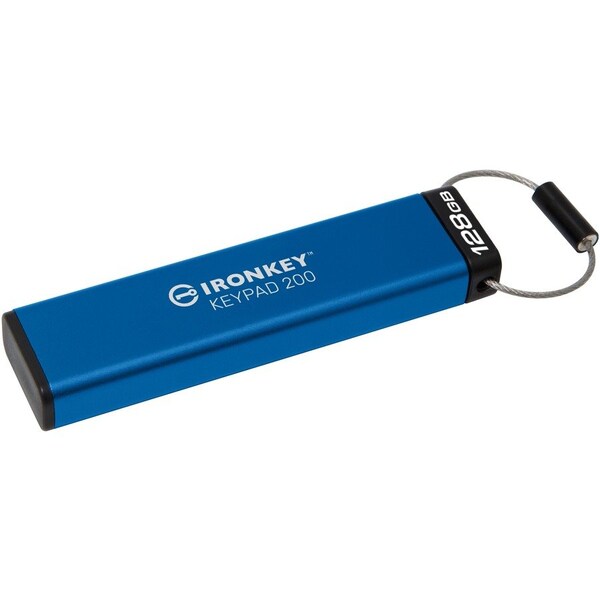 Kingston Keypad 200 128GB USB 3.2, Gen 1 Type A Flash Drive - IKKP200/128GB