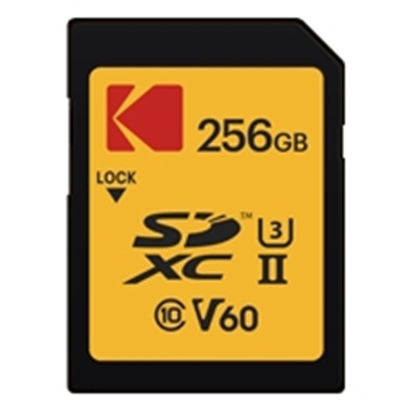 Kodak Kodak EKMSD256GUHS2V1K 256 GB UHS-II U3 V60 CL10 SD Memory Card - EKMSD256GUHS2V1K