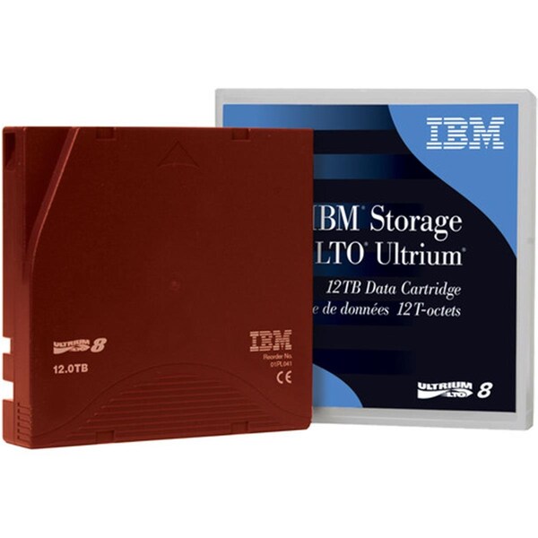 Ibm IBM Data Cartridge - LTO-8 - 12 TB (Native) / 30 TB (Compressed) - 3149.61 ft Tape Length - 01PL041