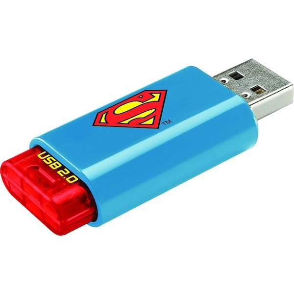 Emtec C600 Click 8GB USB 2.0 Flash Drive - Superman - ECMMD8GC600SM