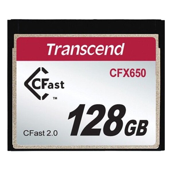Transcend Information 128Gb Cfast 2.0 Sata Iii Turbo Mlc, Wide Operating Temperature -5C - - TS128GCFX650