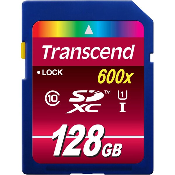 Transcend Information 128Gb Sdxc Class10 Uhs-I Card, 600X - TS128GSDXC10U1