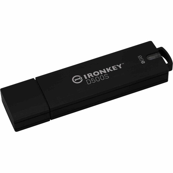Kingston IronKey D500S 8GB USB 3.2, Gen 1 Type A Flash Drive - IKD500S/8GB
