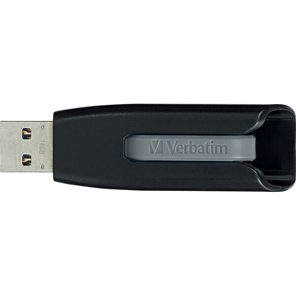 Verbatim Store 'n' Go V3 16GB USB 3.0 Flash Drive, Pack/3 (Blue/Gray/Green) - 99126