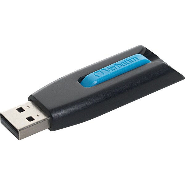 Verbatim Store 'n' Go V3 16GB USB 3.0 Flash Drive, Pack/3 (Blue/Gray/Green) - 99126