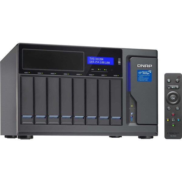 Qnap Qnap Ultra High Speed 8 Bay Bl, TVS-882BR-ODD-I5-16G-US - TVS-882BR-ODD-I5-16G-US