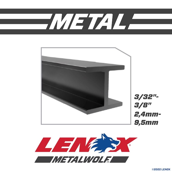 Irwin LENOX METALWOLF 4 in. Bi-Metal WAVE EDGE Reciprocating Saw Blade 14 TPI 1 blade - 22760OSB414R