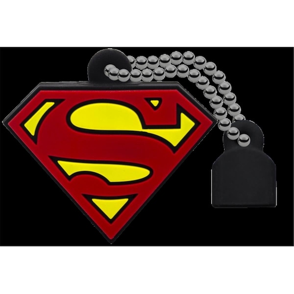 Emtec DC Comics USB 2.0 Collectors 32GB Superman Crest Flash Drive - ECMMD32GDCC01