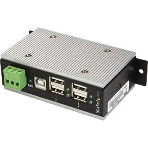 Ezgeneration 4-Port Industrial USB Hub - USB 2.0 - 15kV ESD Protection - EZ953319