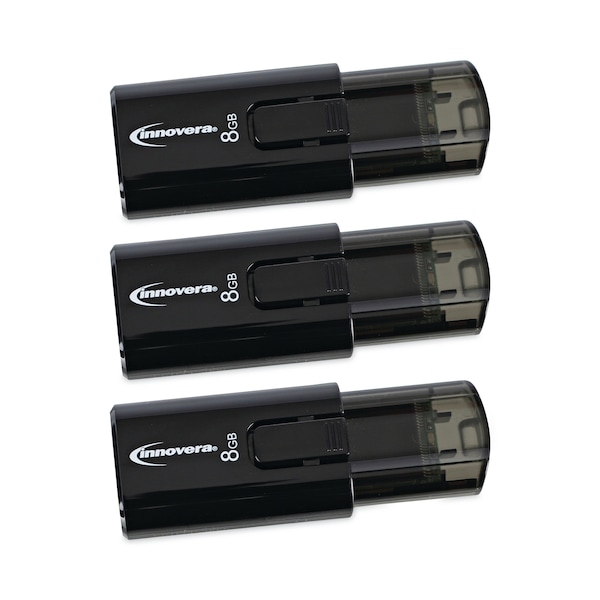 Innovera USB 3.0 Flash Drive, 8 GB, PK3 - 82308