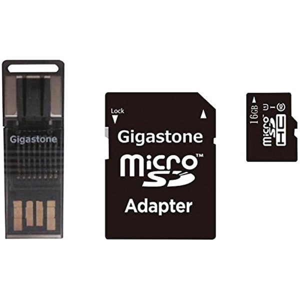 Gigastone 16GB Micro SD Card PRM 4 - GS-4IN1600X16GB-R