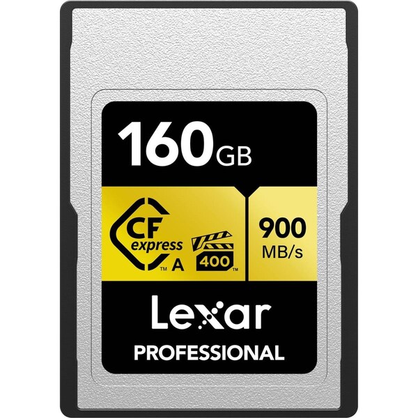 Lexar Media Lexar  160GB Professional CFexpress Type A Card - Gold Series - LCAGOLD160G-RNENG