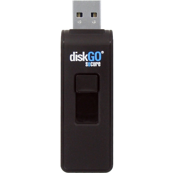 Edge Memory EDGE 8GB DiskGo Secure Pro USB 3.0 Flash Drive - 8 GB - USB 3.0 - 256-bit AES - Lifetime Warranty - PE242947