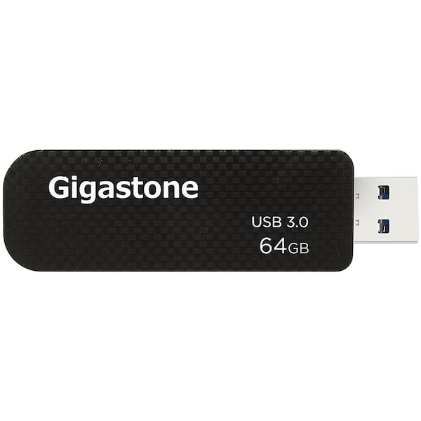 Gigastone High-Speed 64GB USB 3.0 Flash Drive - GS-U364GSLBL-R