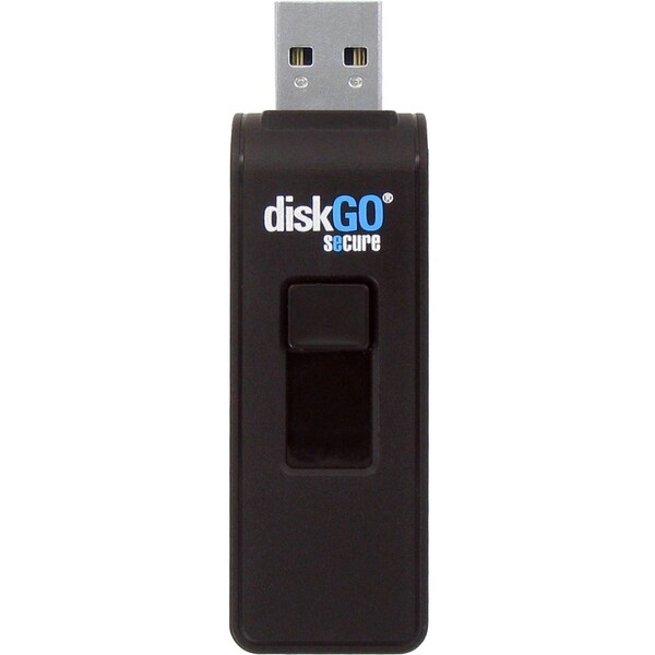Edge Memory EDGE 4GB DiskGo Secure Pro USB 3.0 Flash Drive - 4 GB - USB 3.0 - 256-bit AES - Lifetime Warranty - PE242930