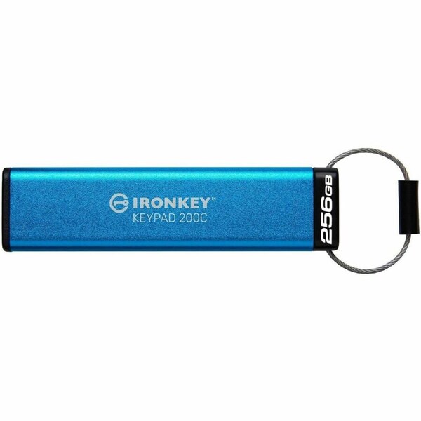 Kingston IronKey Keypad 200 256GB USB 3.2, Gen 1 Type C Flash Drive - IKKP200C/256GB