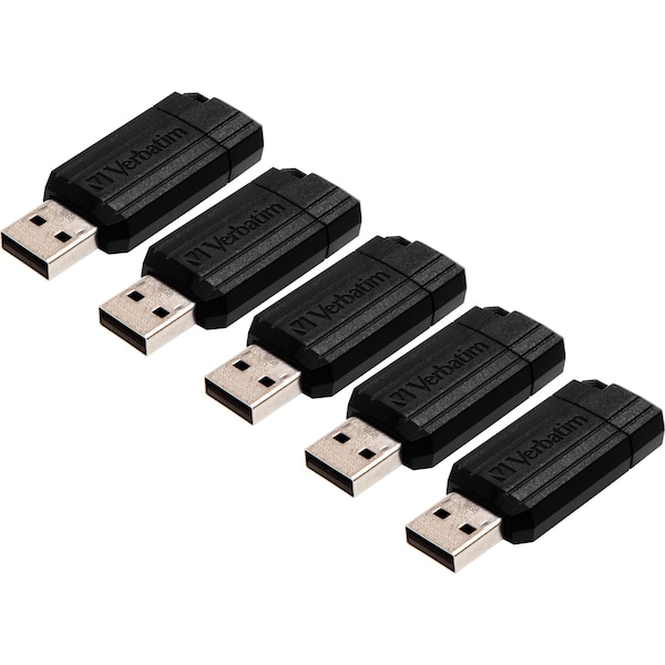 Verbatim Drive, Usb, 16 GB, Pinstripe, PK5 - 49063BD