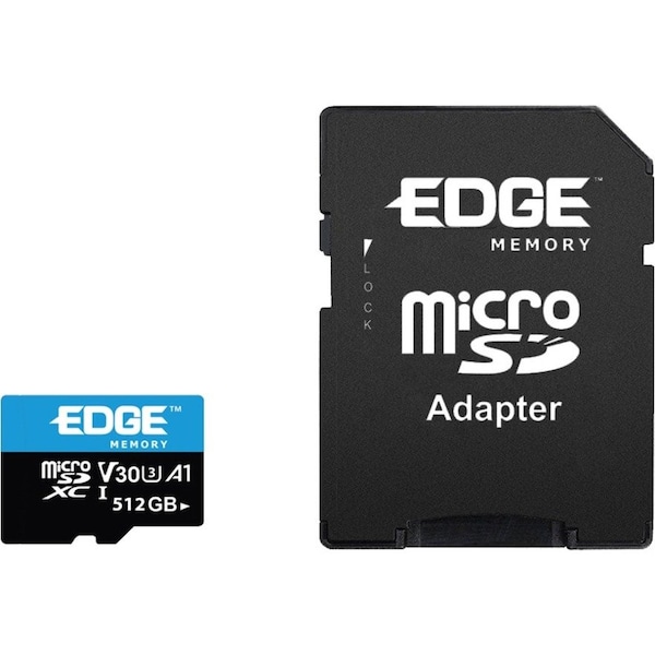 Edge Memory EDGE 512 GB UHS-I (U3) microSDXC - UHS-I (U3) - PE257491