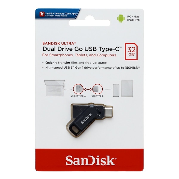 Sandisk Ultra Dual Drive Go USB Type C  32GB - SDDDC3032GA46