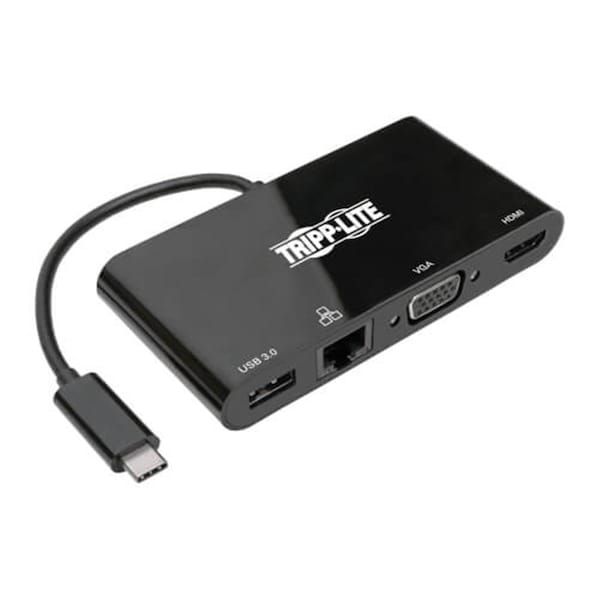 Tripp Lite Tripp Lite  4K HDMI VGA GBE USBC Dockin Station Adapter - Black - TR305971
