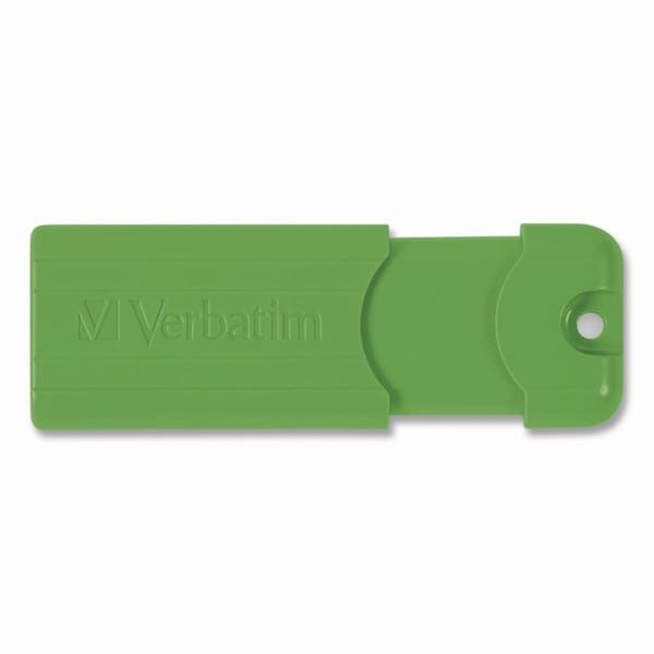 Verbatim PinStripe USB 3.0 Flash Drive, 128 GB, Blue/Green/Red, 3PK - 70390