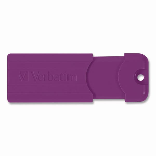 Verbatim PinStripe USB 3.2 Flash Drive, 64 GB, Assorted Colors, 5PK - 70389