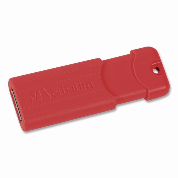 Verbatim PinStripe USB 3.2 Flash Drive, 64 GB, Assorted Colors, 5PK - 70389