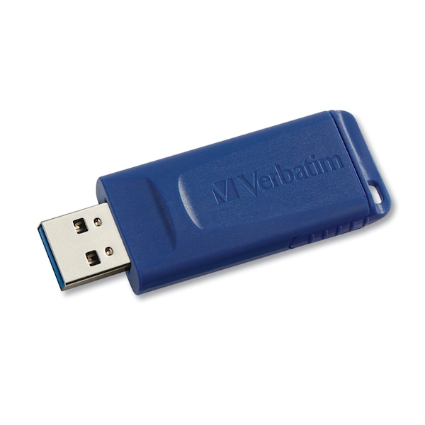 Verbatim Classic USB 2.0 Flash Drive, 8 GB, Blue, PK5 - 99121